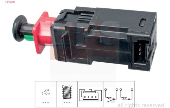 Brake Light Switch Made in Italy - OE Equivalent 1810208 EPS Facet