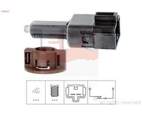 Brake Light Switch Made in Italy - OE Equivalent 1810211 EPS Facet