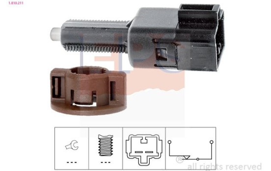 Brake Light Switch Made in Italy - OE Equivalent 1810211 EPS Facet