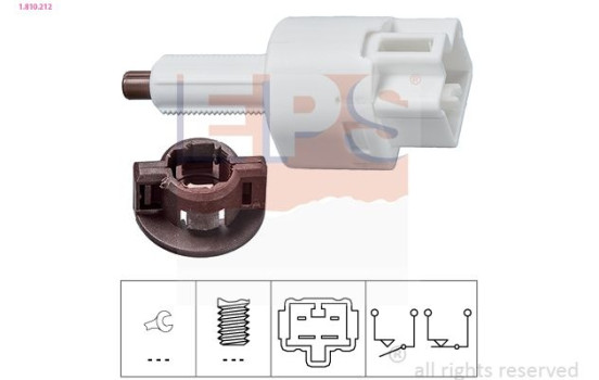 Brake Light Switch Made in Italy - OE Equivalent 1810212 EPS Facet