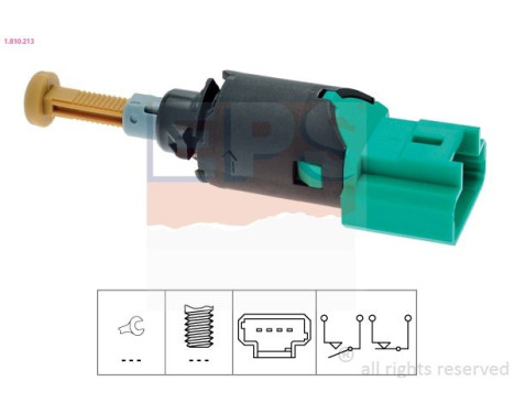 Brake Light Switch Made in Italy - OE Equivalent 1810213 EPS Facet
