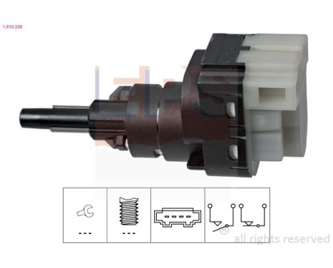 Brake Light Switch Made in Italy - OE Equivalent 1810229 EPS Facet