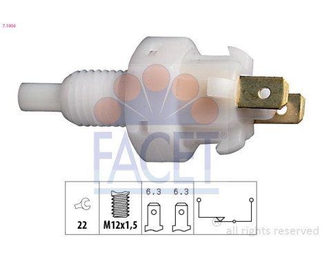 Brake Light Switch Made in Italy - OE Equivalent 7.1004 Facet