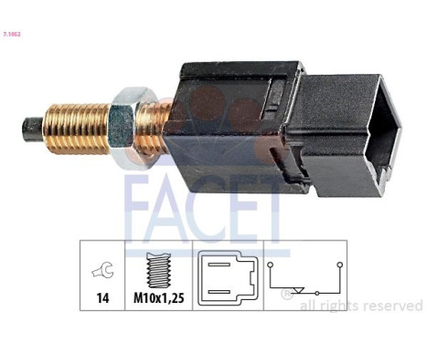 Brake Light Switch Made in Italy - OE Equivalent 7.1052 Facet
