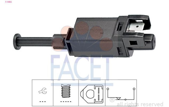 Brake Light Switch Made in Italy - OE Equivalent 7.1055 Facet