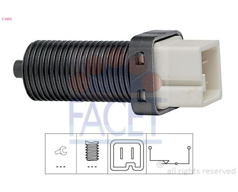 Brake Light Switch Made in Italy - OE Equivalent 7.1070 Facet