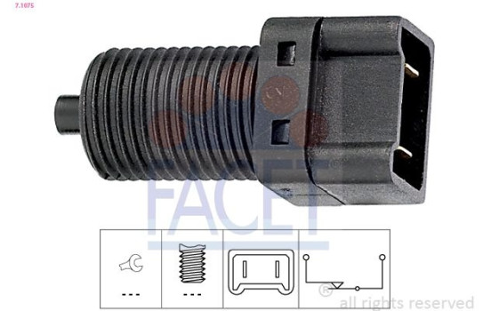 Brake Light Switch Made in Italy - OE Equivalent 7.1075 Facet