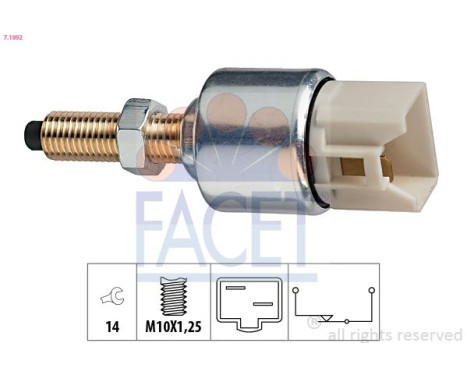 Brake Light Switch Made in Italy - OE Equivalent 7.1092 Facet