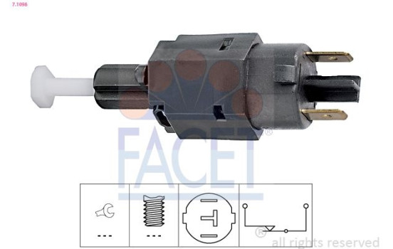 Brake Light Switch Made in Italy - OE Equivalent 7.1098 Facet