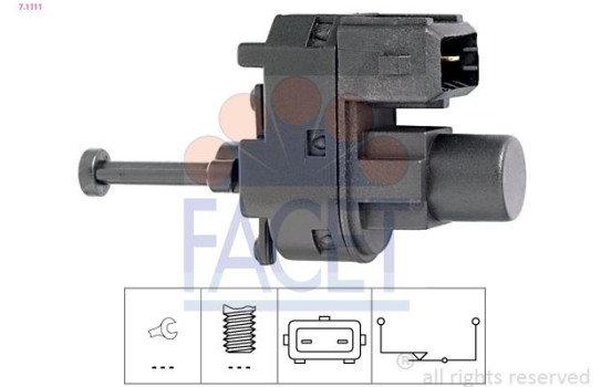 Brake Light Switch Made in Italy - OE Equivalent 7.1111 Facet