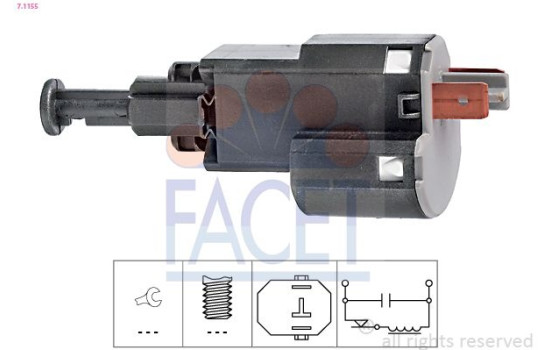 Brake Light Switch Made in Italy - OE Equivalent 7.1155 Facet