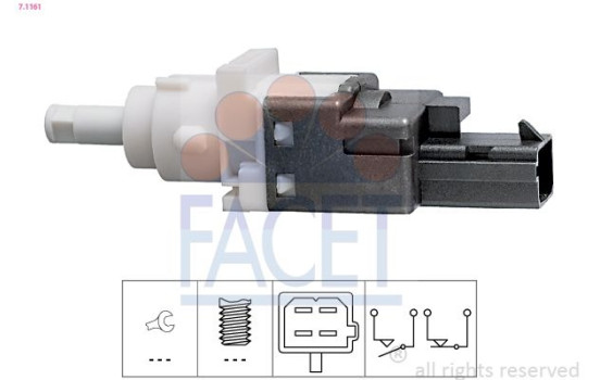 Brake Light Switch Made in Italy - OE Equivalent 7.1161 Facet