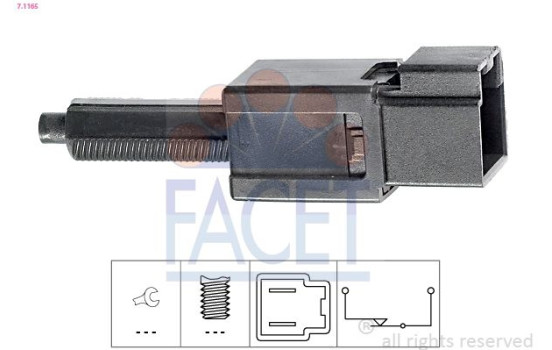 Brake Light Switch Made in Italy - OE Equivalent 7.1165 Facet