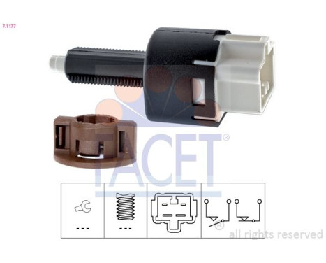 Brake Light Switch Made in Italy - OE Equivalent 7.1177 Facet