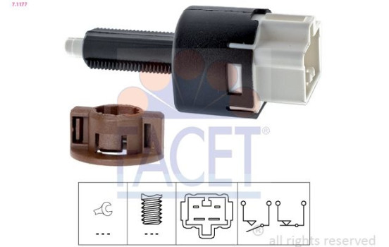 Brake Light Switch Made in Italy - OE Equivalent 7.1177 Facet