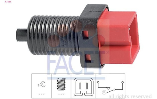 Brake Light Switch Made in Italy - OE Equivalent 7.1184 Facet