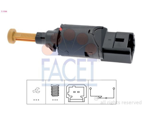Brake Light Switch Made in Italy - OE Equivalent 7.1194 Facet