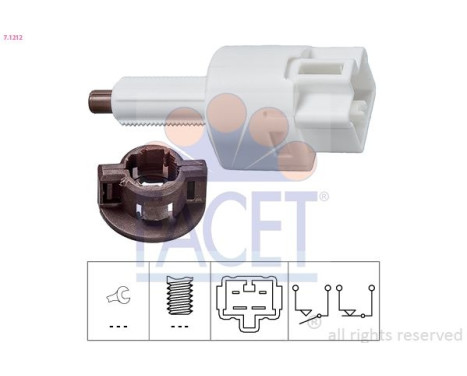 Brake Light Switch Made in Italy - OE Equivalent 7.1212 Facet