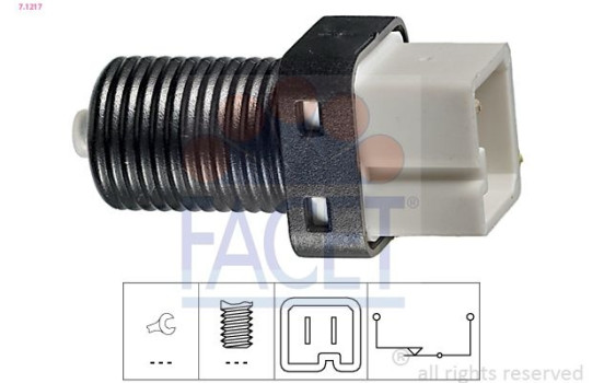 Brake Light Switch Made in Italy - OE Equivalent 7.1217 Facet