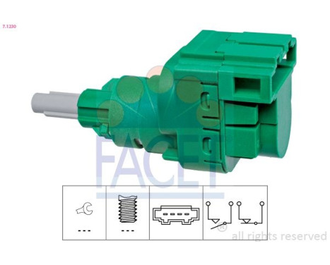 Brake Light Switch Made in Italy - OE Equivalent 7.1230 Facet
