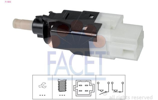 Brake Light Switch Made in Italy - OE Equivalent 7.1252 Facet