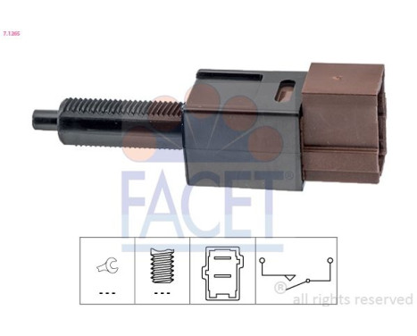 Brake Light Switch Made in Italy - OE Equivalent 7.1265 Facet