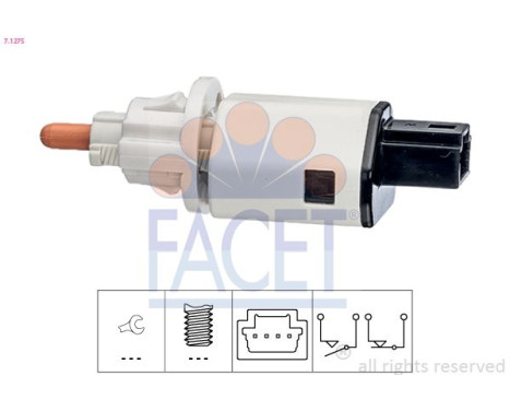 Brake Light Switch Made in Italy - OE Equivalent 7.1275 Facet