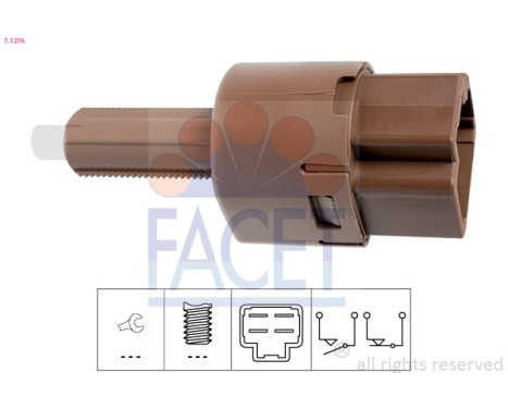 Brake Light Switch Made in Italy - OE Equivalent 7.1276 Facet