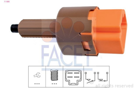 Brake Light Switch Made in Italy - OE Equivalent 7.1282 Facet