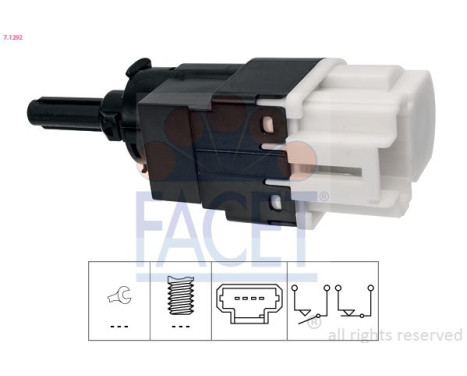 Brake Light Switch Made in Italy - OE Equivalent 7.1292 Facet