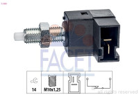 Brake Light Switch Made in Italy - OE Equivalent 7.1300 Facet