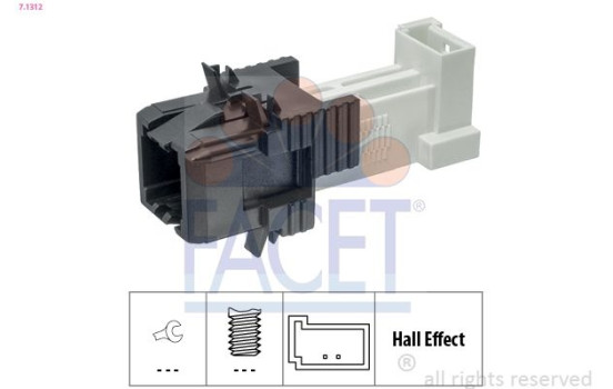 Brake Light Switch Made in Italy - OE Equivalent 7.1312 Facet