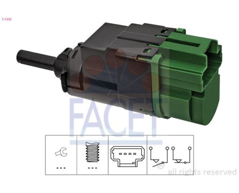 Brake Light Switch Made in Italy - OE Equivalent 7.1332 Facet