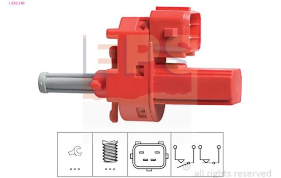 Switch, clutch control (cruise control) Made in Italy - OE Equivalent 1.810.140 EPS Facet