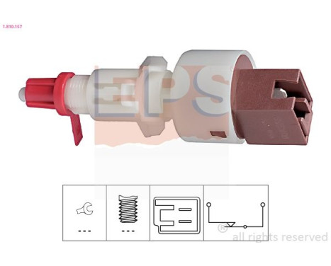 Switch, clutch control (cruise control) Made in Italy - OE Equivalent 1.810.157 EPS Facet