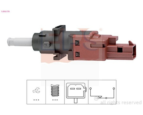 Switch, clutch control (cruise control) Made in Italy - OE Equivalent 1.810.170 EPS Facet