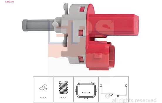 Switch, clutch control (cruise control) Made in Italy - OE Equivalent 1.810.171 EPS Facet