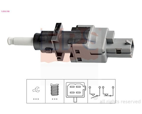 Switch, clutch control (cruise control) Made in Italy - OE Equivalent 1.810.196 EPS Facet