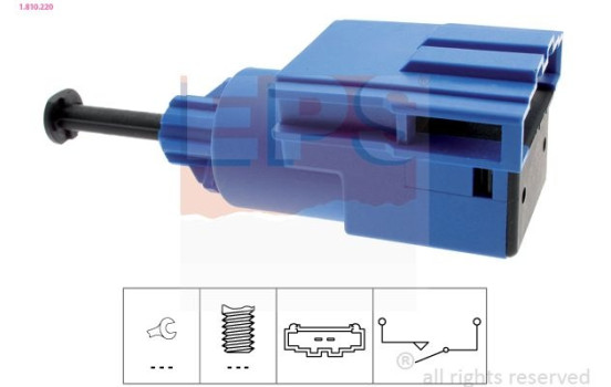 Switch, clutch control (cruise control) Made in Italy - OE Equivalent 1810220 EPS Facet