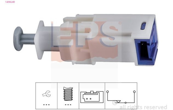 Switch, clutch control (cruise control) Made in Italy - OE Equivalent 1810241 EPS Facet