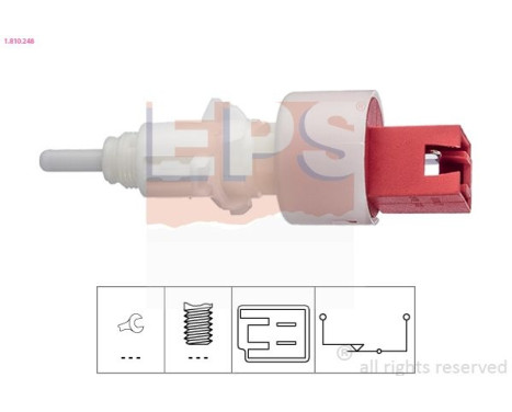 Switch, clutch control (cruise control) Made in Italy - OE Equivalent 1810248 EPS Facet
