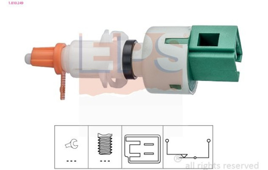 Switch, clutch control (cruise control) Made in Italy - OE Equivalent 1810249 EPS Facet