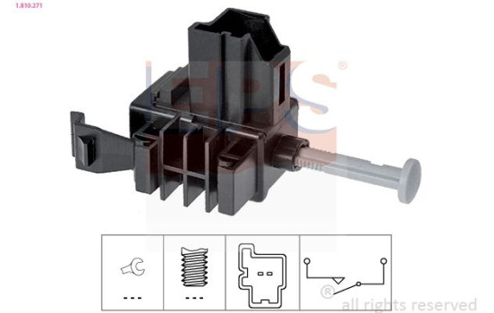 Switch, clutch control (cruise control) Made in Italy - OE Equivalent 1810271 EPS Facet