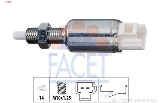 Switch, clutch control (cruise control) Made in Italy - OE Equivalent
