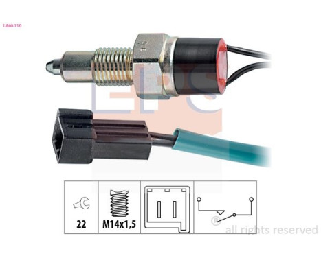 Switch, reverse light 1.860.110 EPS Facet