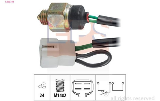 Switch, reverse light 1.860.198 EPS Facet
