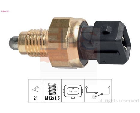 Switch, reverse light Made in Italy - OE Equivalent 1.860.131 EPS Facet