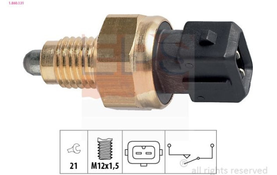 Switch, reverse light Made in Italy - OE Equivalent 1.860.131 EPS Facet