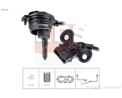 Switch, reverse light Made in Italy - OE Equivalent 1.860.195 EPS Facet