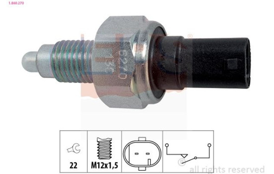 Switch, reverse light Made in Italy - OE Equivalent 1.860.270 EPS Facet